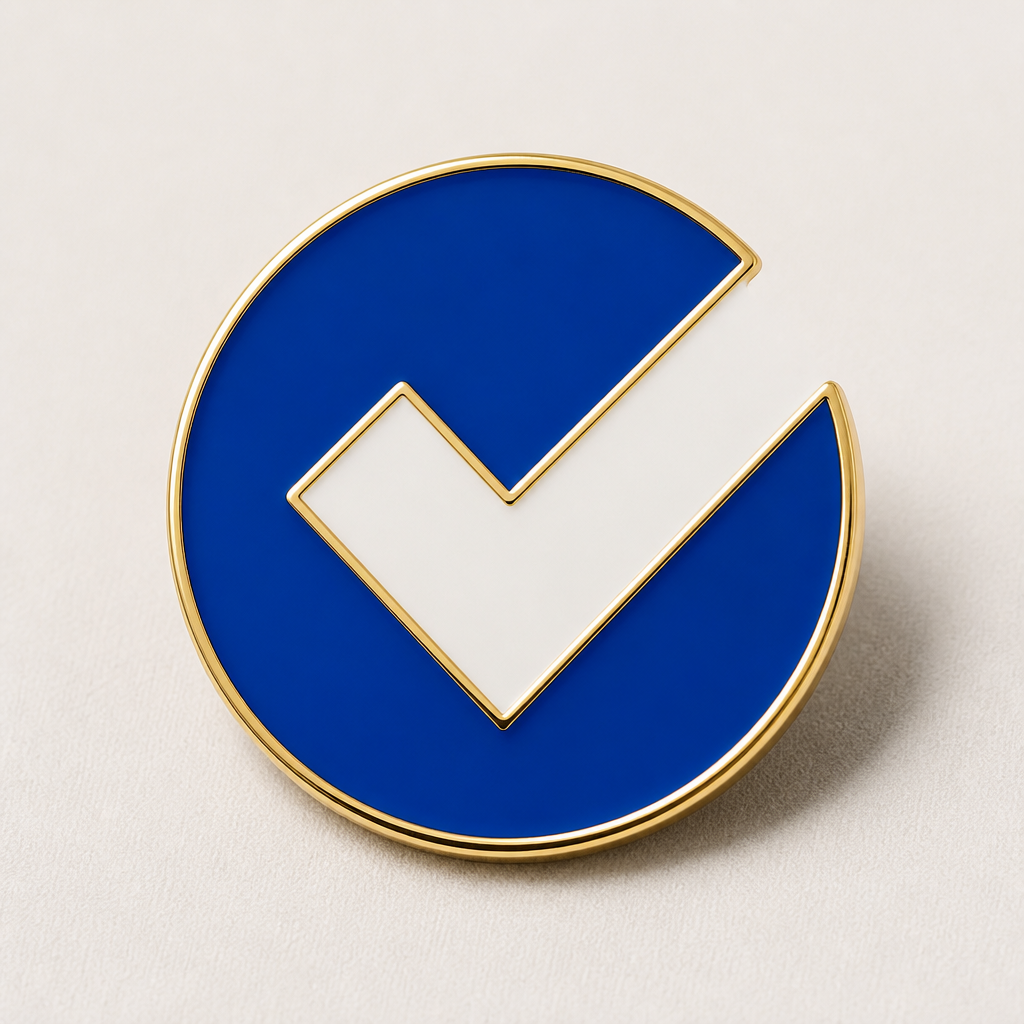 AI-generated Walker Bay boat enamel pin